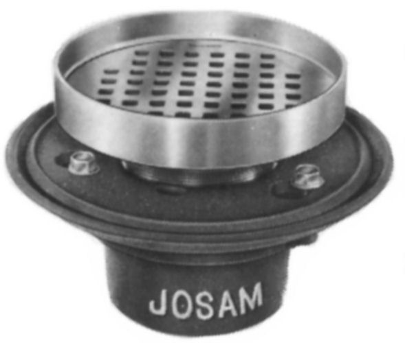 Josam 30000-E1 C.I. Body with Extended Rim Strainer