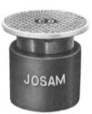 Josam 58360 Cleanout Round Adj. Nikaloy Top w/Bronze Plug