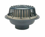 Zurn 15" Dia. Control-Flo Roof Drain with Parabolic Weir - 3" Pipe Size No Hub
