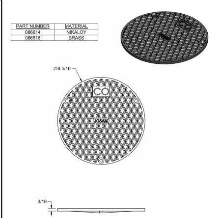 086614 Nikaloy Cleanout Cover