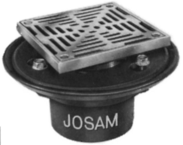 Josam 30000-S C.I. Body with Square Nikaloy Strainer