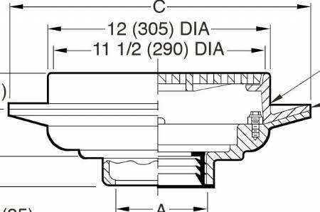 A2130CIG 11 1/2" x 5/8" Grate only CI