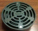 Y Part CPSVEF-223 6-3/4 round cast iron body with secured cast iron grate.