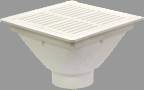 FS-944 12X12X6 PVC Floor Sink with PVC Grate