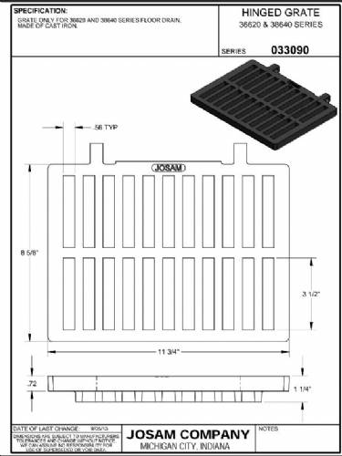 36620-40 Cast Iron Grate