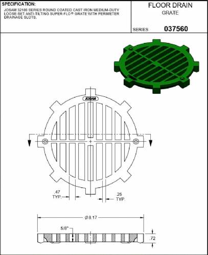 32100 Cast Iron Grate