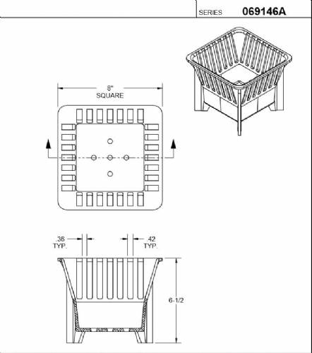 49340A Alum Internal Sediment Bucket