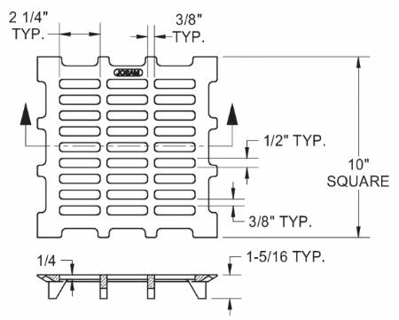 49020AS Nikaloy Grate