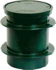 Josam 58680 Round Ductile Iron Frame w/Anchor Flanges & Heavy Duty Cover