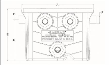 LIL-50-0 50 GPM Oil Interceptor HDPE