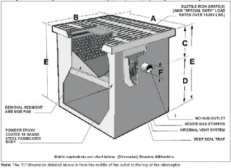 MI-OS-2, 60lb Sludge Capacity Oil and Sediment Interceptor