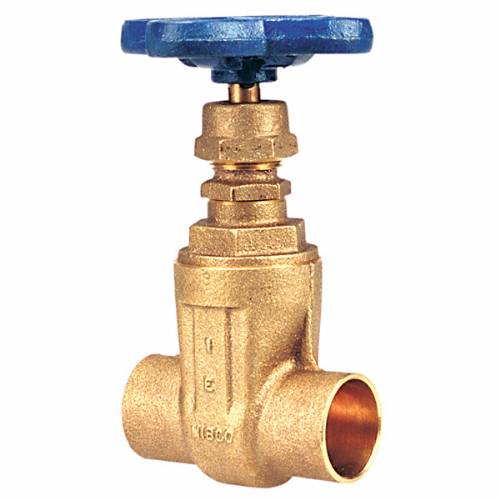 S-113-D Gate Valve Bronze, Class 125, Non-Rising Stem, W/1/8" Drain & Cap, Solder Ends