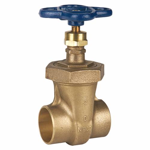 S-136-U Gate Valve, Bronze, Non-Rising Stem, Union Bonnet, Solder Ends