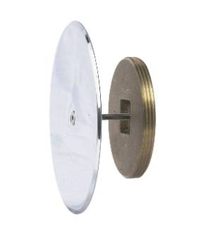 Watts Wall Cleanout with 2" Brass Plug, Stainless Steel Cover