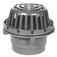 Z-125 8" Diameter roof drain with poly-dome.