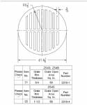 Z543 Round grate 14 1/8" x 3/4"