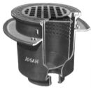 Josam 34920 Floor Drain Non-Clog 21'' Round Top W/Bucket