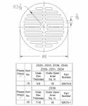 Zurn 46243-1 PN400-5B-STR Flat Round Drain Grate 5 OD Zn