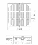 Z150 Square grate 12 13/16" x 5/16"