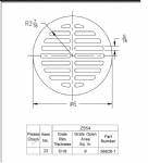 Z554 Round grate 6" x 5/16"