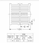 Z535 Square grate 11 1/4" x 11/16"