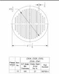 Z504  Round grate 11 1/4" x 5/8"