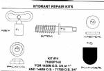 Kit #14 for 71500,1400N hydrant