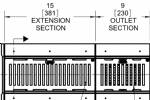 5 1/2" x 9" x 1/2" CAST IRON GRATE