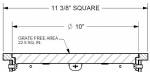 JS029180 23710 CAST IRON GRATE