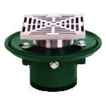 Josam 30000-S 6" Floor Drain C.I. Body w/Square Stainless Strainer