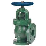 F-838-31 Angle Globe Valve, Ductile Iron, Class 150, Bronze Trim