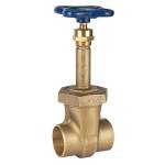 S-134-B Gate Valve-Bronze, Class 150, Rising Stem, Bolted Bonnet, Solder Ends