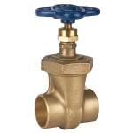 S-136-U Gate Valve, Bronze, Non-Rising Stem, Union Bonnet, Solder Ends