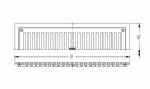 Z400 Type J Rectangular Grate 5" x 21" x 1/4" with frame