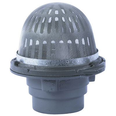 8 1/2" Dome Planting Area Drain with Screened Dome 4" Pipe Size