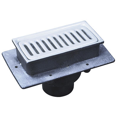 8" x 4" x4" Deep Sanitary Floor Sink Porcelain Top - 2" Pipe Size