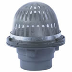 8 1/2" Dome Planting Area Drain with Screened Dome 2" Pipe Size
