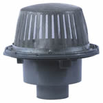 8 1/2" Dome Large Planting Area Drain with Screened Dome 2" Pipe Size