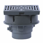  Roof Drain with 8" x 8" Promenade Top 4" Pipe Size
