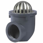 5 1/8" Side Outlet Balcony Drain 2" Pipe Size