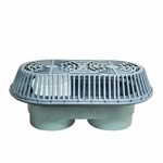 32" Dual Outlet Large Capacity Roof Drain/Overflow 8" Pipe Size