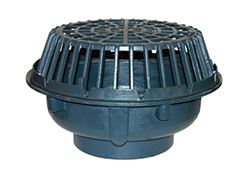 Zurn 20" Dia. Main Roof Drain w/Low Silhouette Dome - High Cap - 8" Pipe Size No Hub