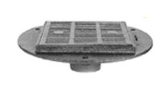 Zurn 15-7/8" Square Top Heavy-Duty Parking Deck Drain w/ Support Flange