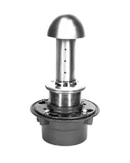 Zurn Planting Area Dome 3" No-Hub Outlet, Polish Bronze Standpipe