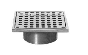 Zurn 6" Square Hinged Strainer Type SH Polished Nickel Bronze