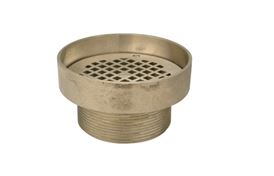 Zurn 7" Round Polished Nickel Bronze Strainer with Raised Lip