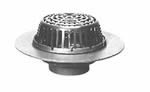 Zurn 20" Wide Deck Flange Roof Drain 3" Pipe Size No Hub