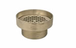 Zurn 5" Round Polished Nickel Bronze Strainer with Raised Lip