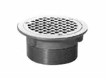 Zurn 6" Round Polished Nickel Bronze Strainer with Clamp