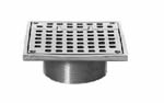 Zurn 6" Square Hinged Strainer Type SH Polished Nickel Bronze